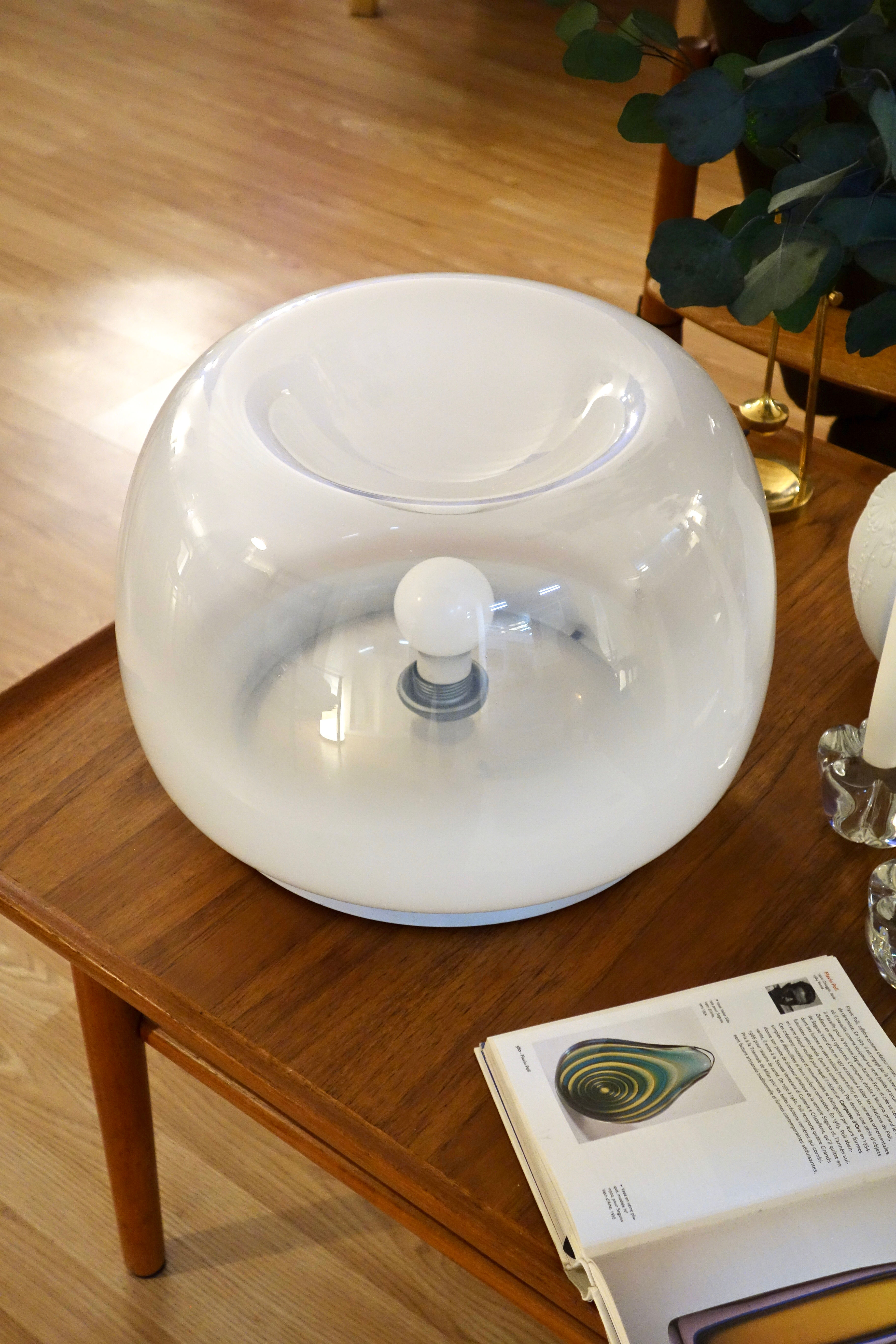 Lampe sfumato en verre de Murano vintage , Italie 1960's