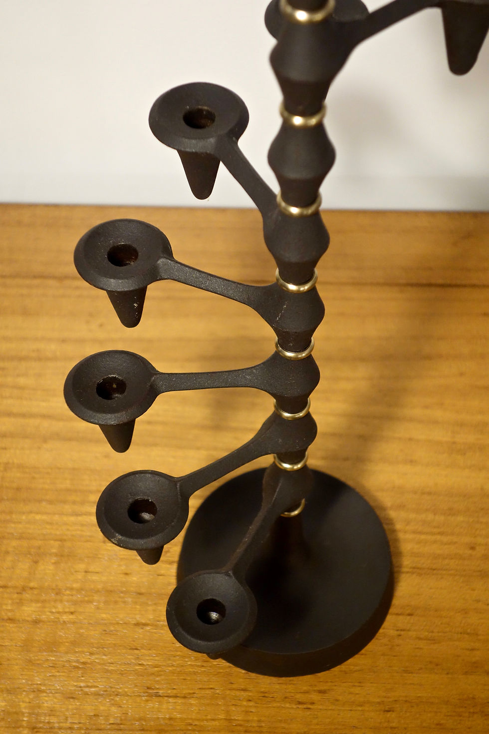 Miniature : Bougeoir articulé en fonte par Jens Harald Quistgaard pour Dansk Designs, Danemark 1960's