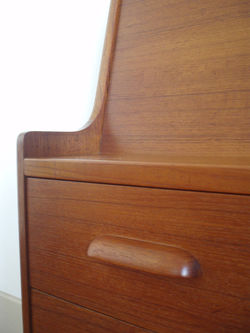 Secrétaire scandinave vintage par Ølholm Møbelfabrik en teck des années 60