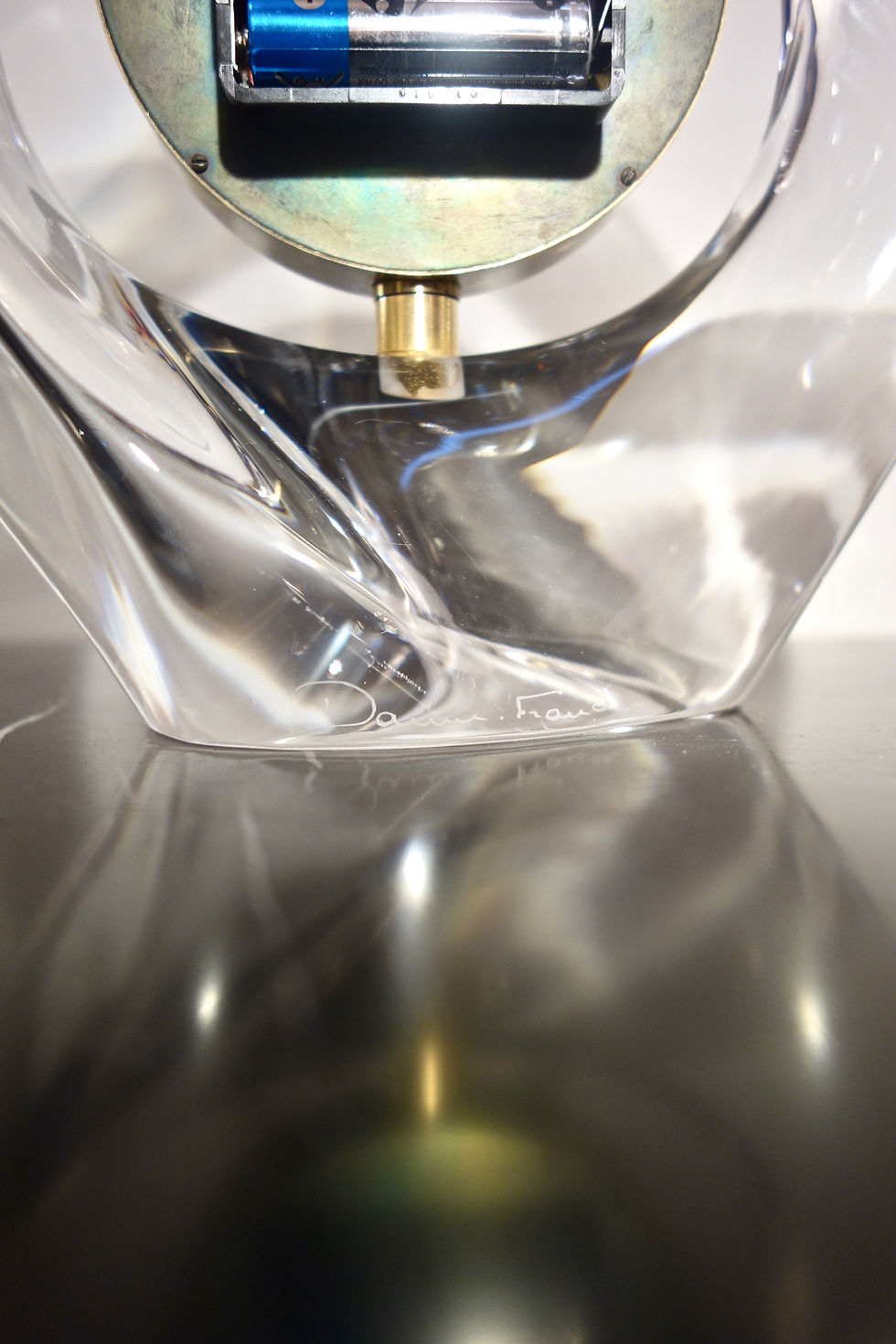 Miniature : Pendule "Thor" en cristal signé Daum