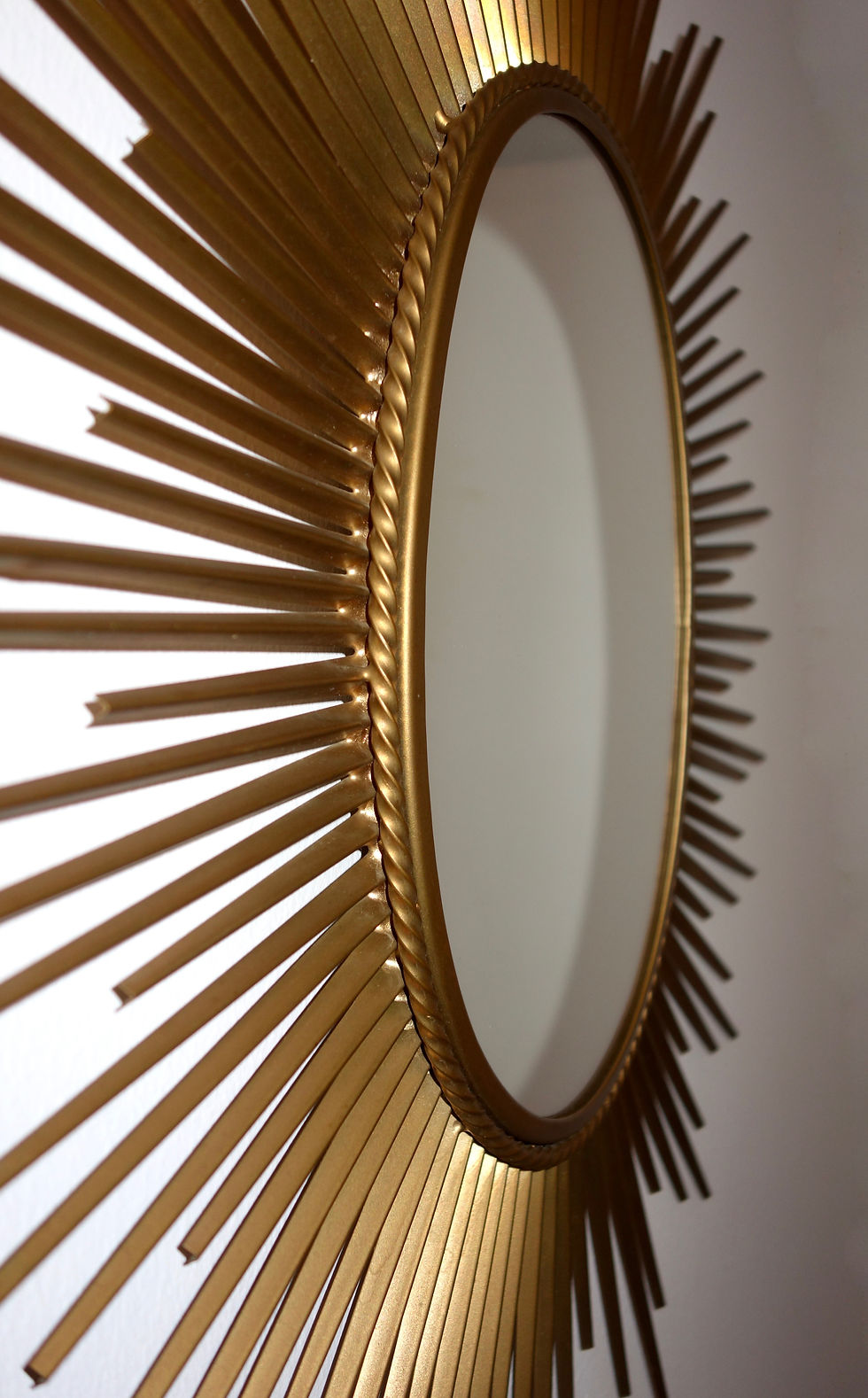 Miniature : Miroir soleil vintage signé Chaty Vallauris, France 1960's