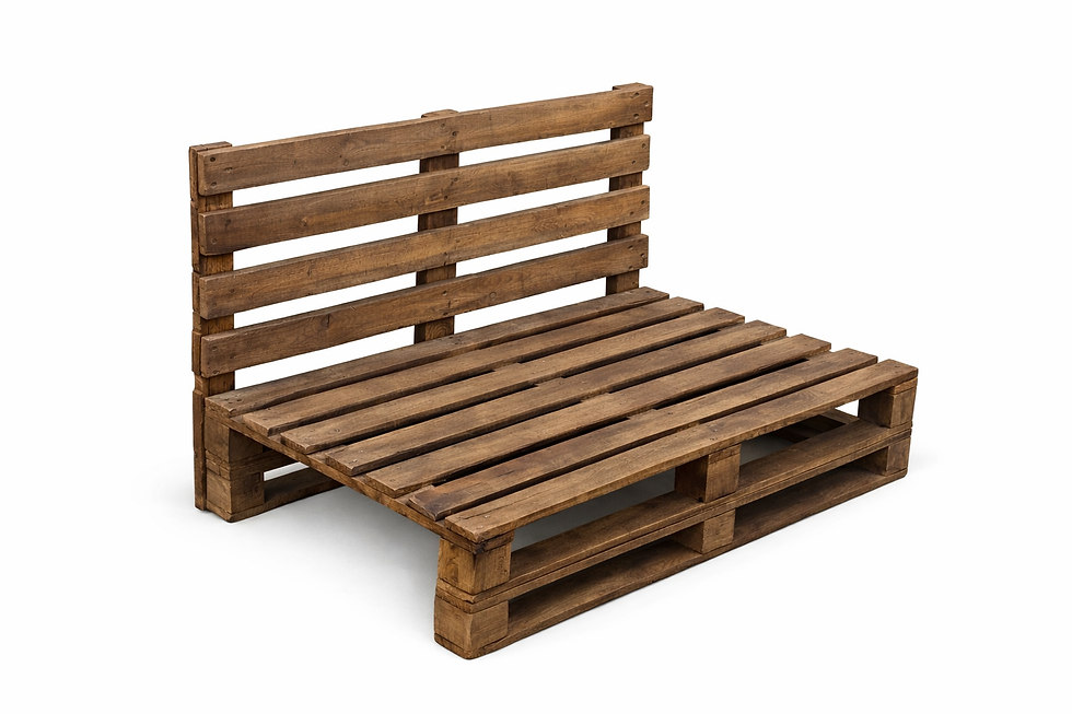 Miniatura: Sofas terraza palets