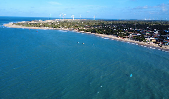 Paradise bay of Icaraízinho de Amontada in Brazil