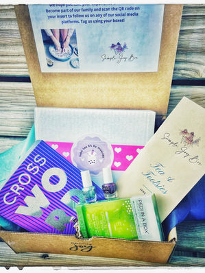 bubble tea kit, nail polish, 3 step pedicure kit, puzzle book, self care, pedicure