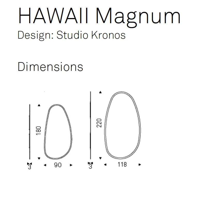Miniature : Miroir HAWAII MAGNUM