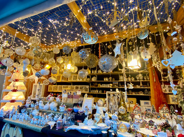 Items sold at European Christmas market stalls