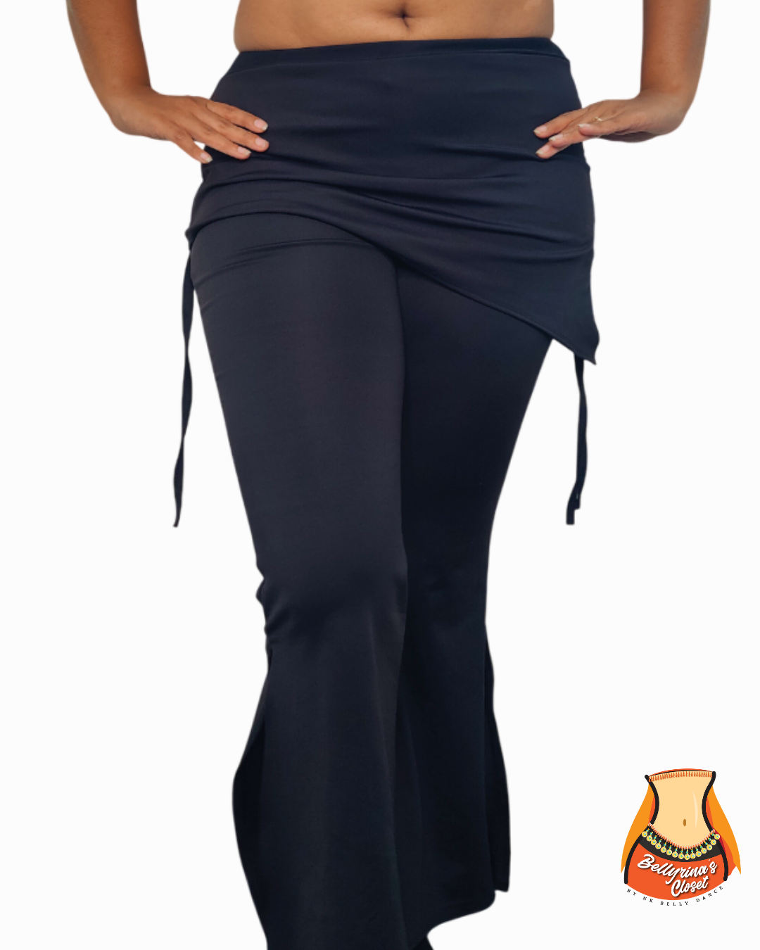 Luna Slit Pant - Black