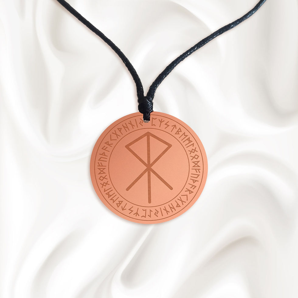 cesaret courage bağlama rune kolye