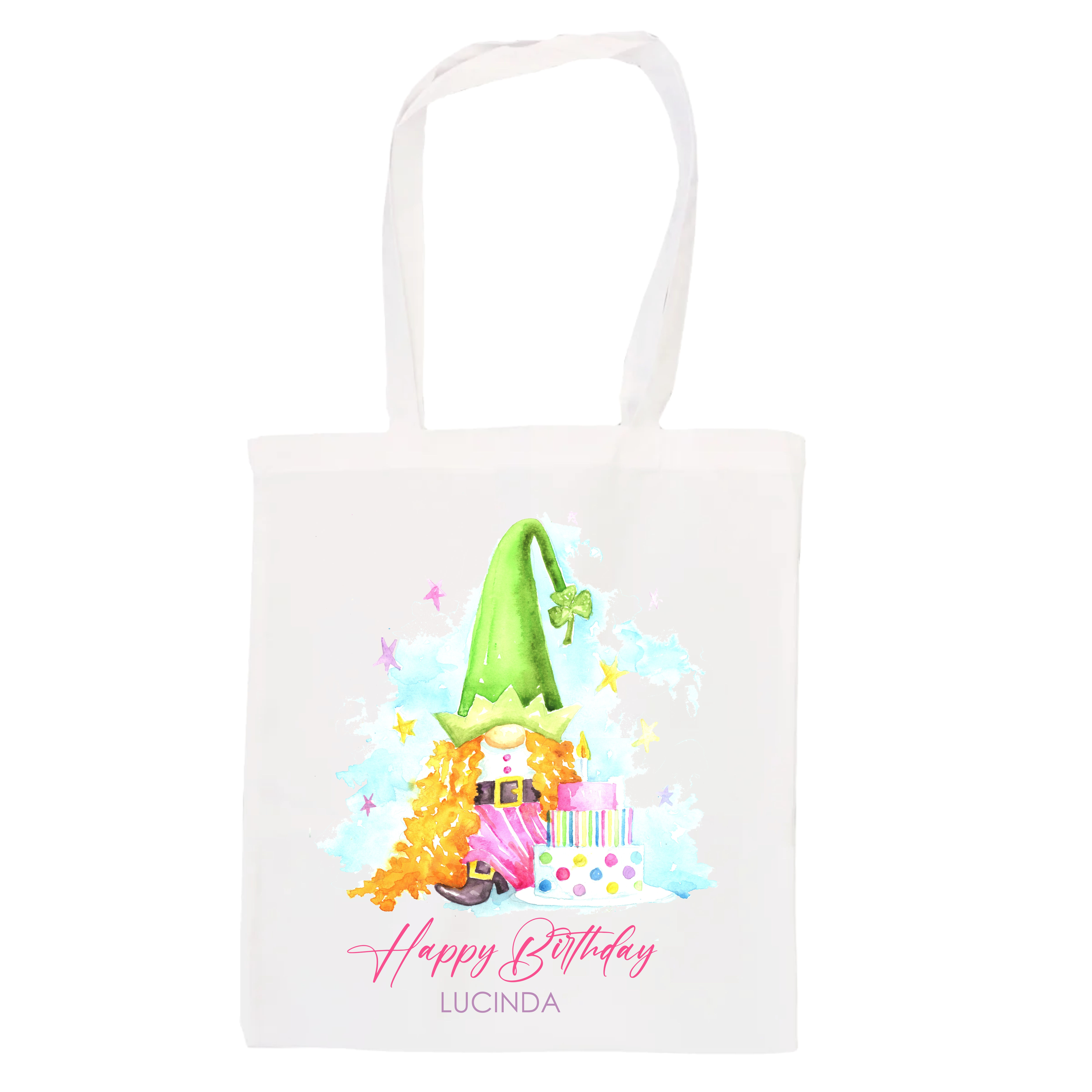 Personalised Birthday Gonk Tote Bag