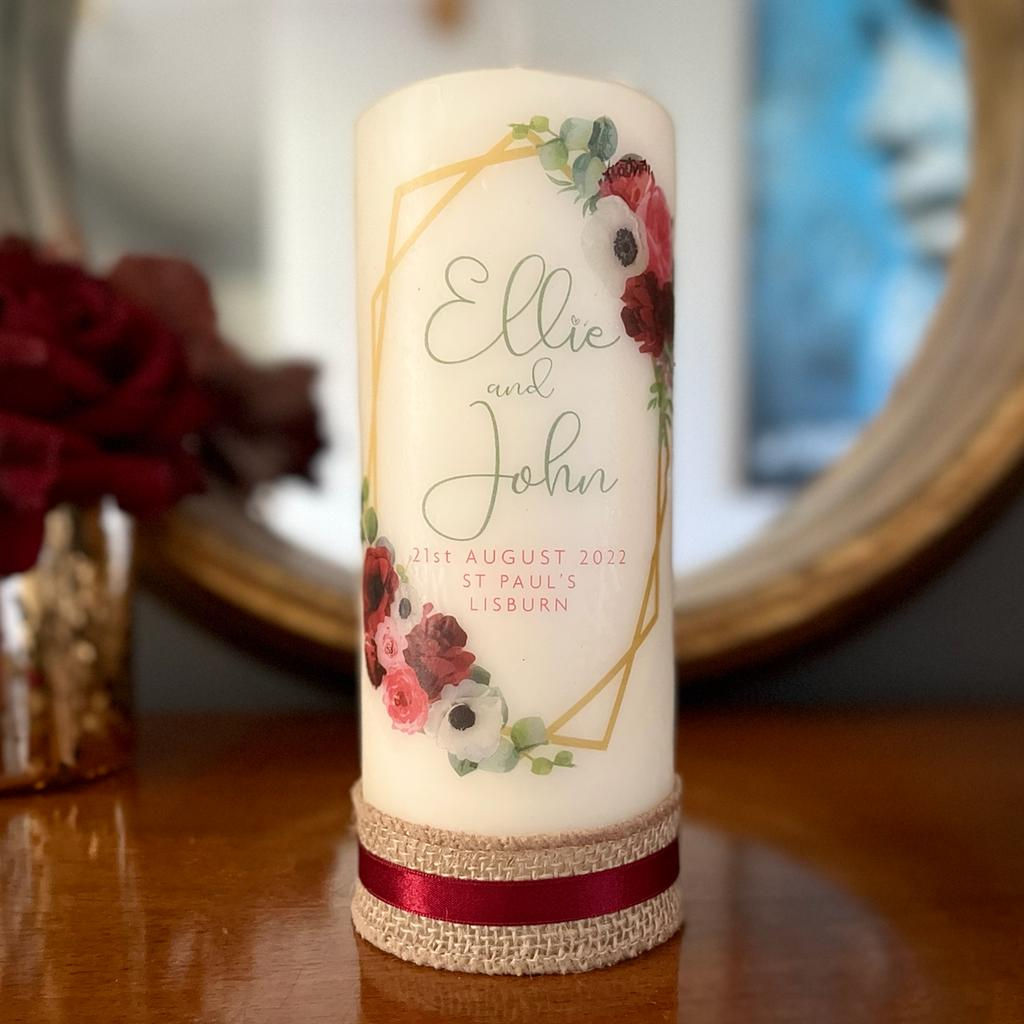 Personalised Celebration Candle