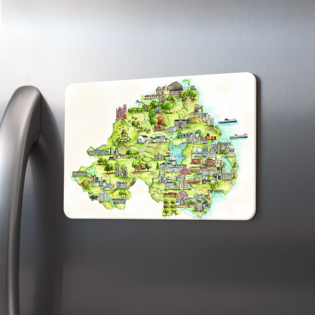 Northern Ireland Map Magnet