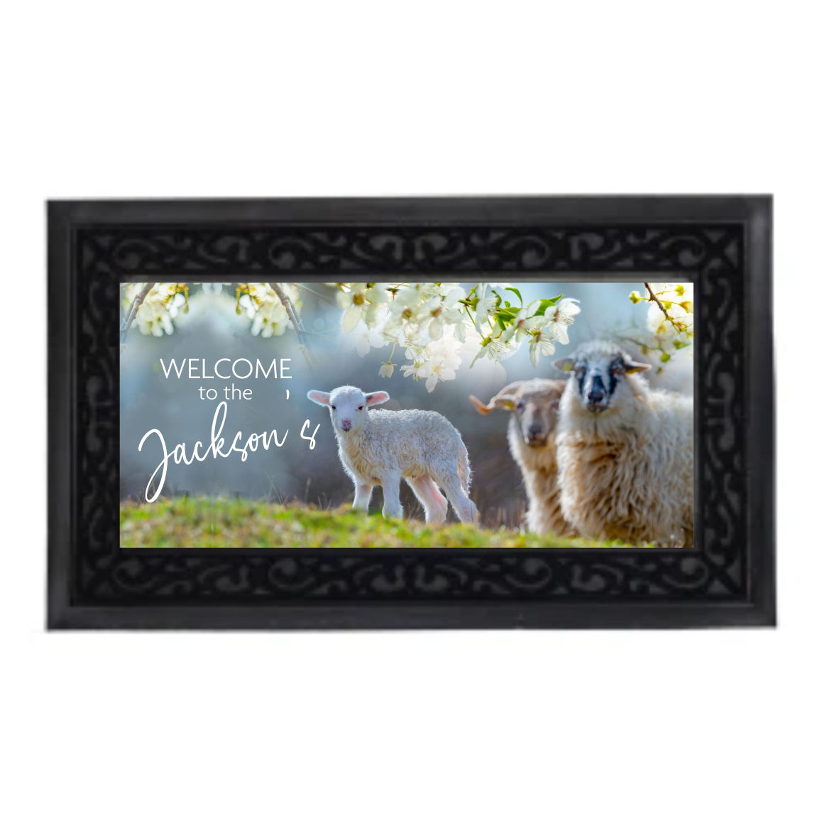 Personalised Lamb Doormat