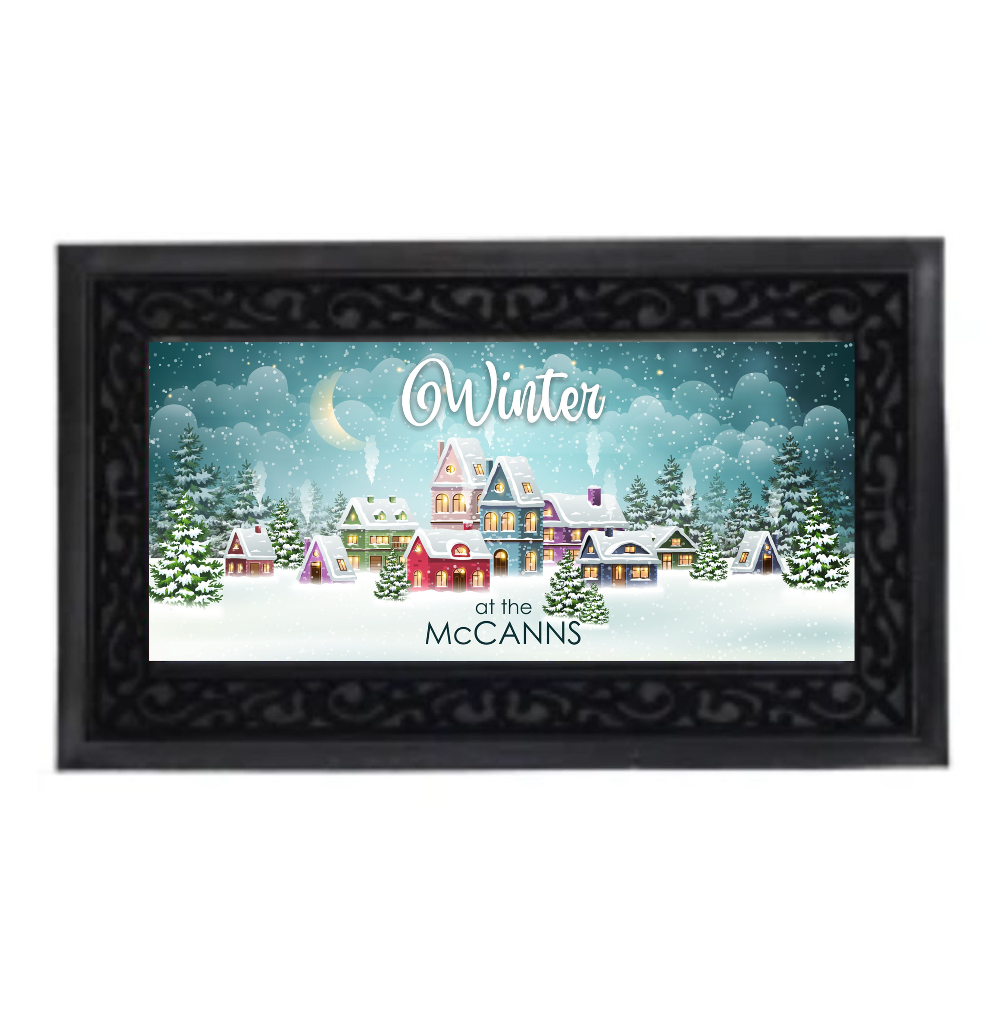 Personalised Winter Scene Doormat