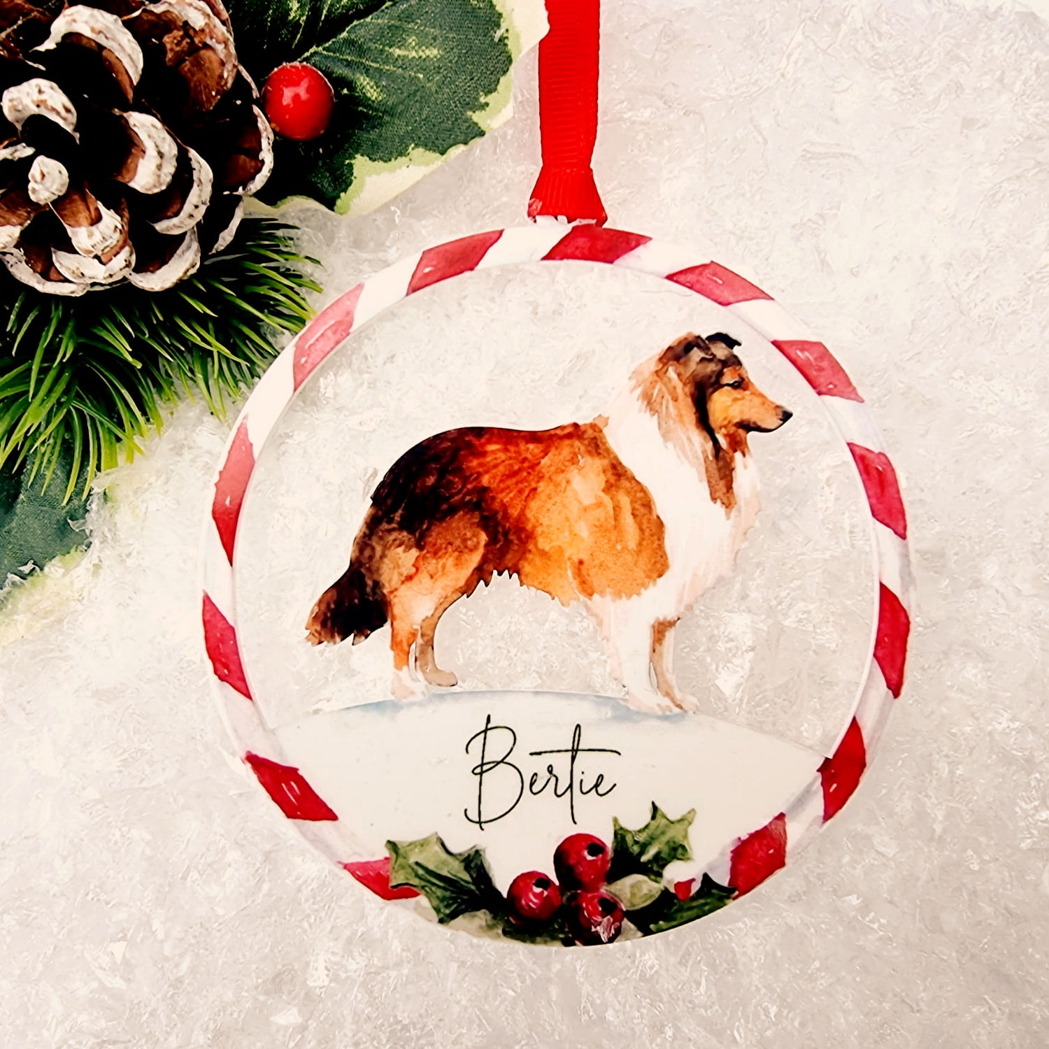 Shetland Sheepdog  Christmas Ornament