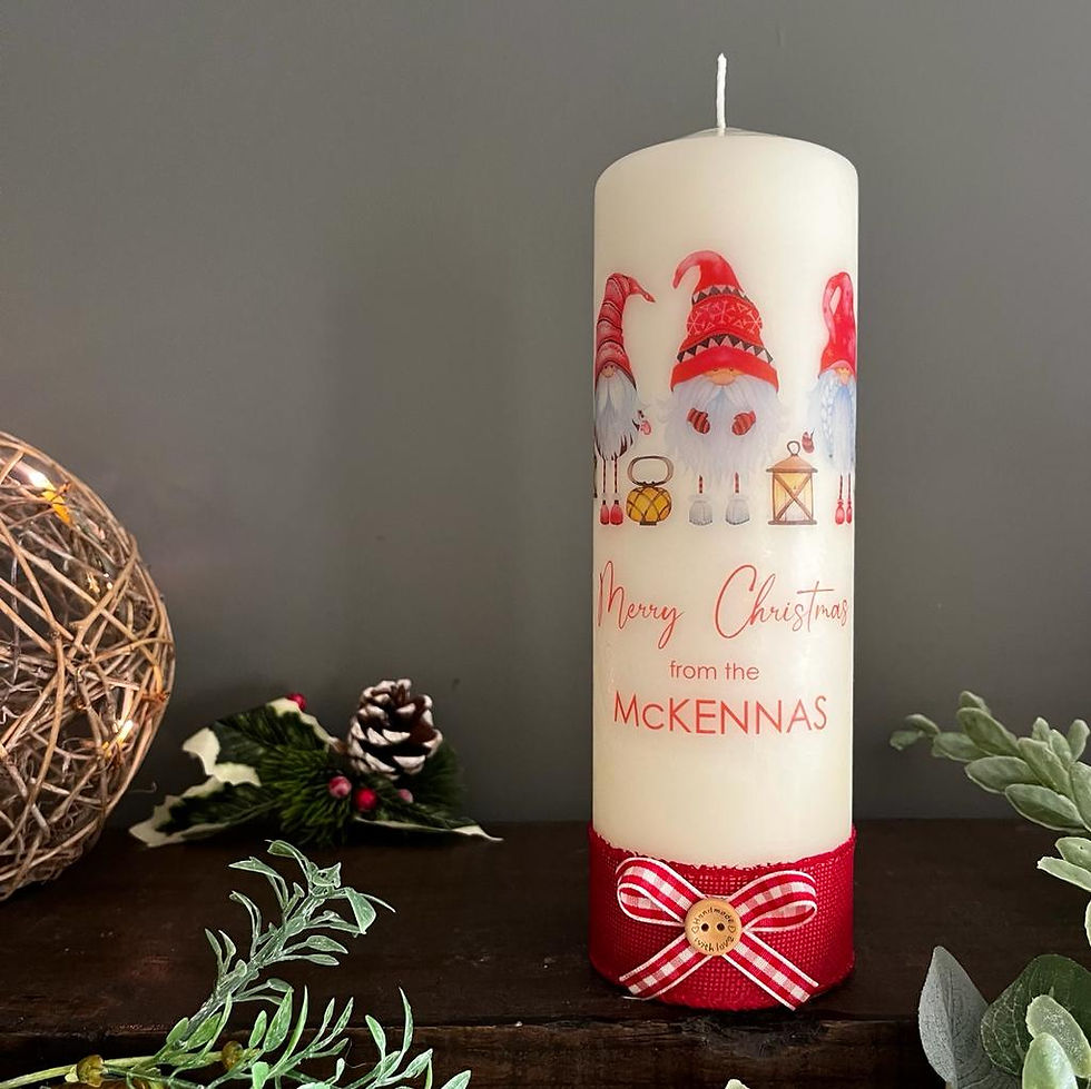 Thumbnail: Personalised Christmas Gonk Candle