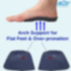 Thumbnail: Chiroplax 3/4 Length Orthotic Foot Insoles, Flat Feet Arch Support Shoe Inserts for Over-Pronation, Fallen Arches