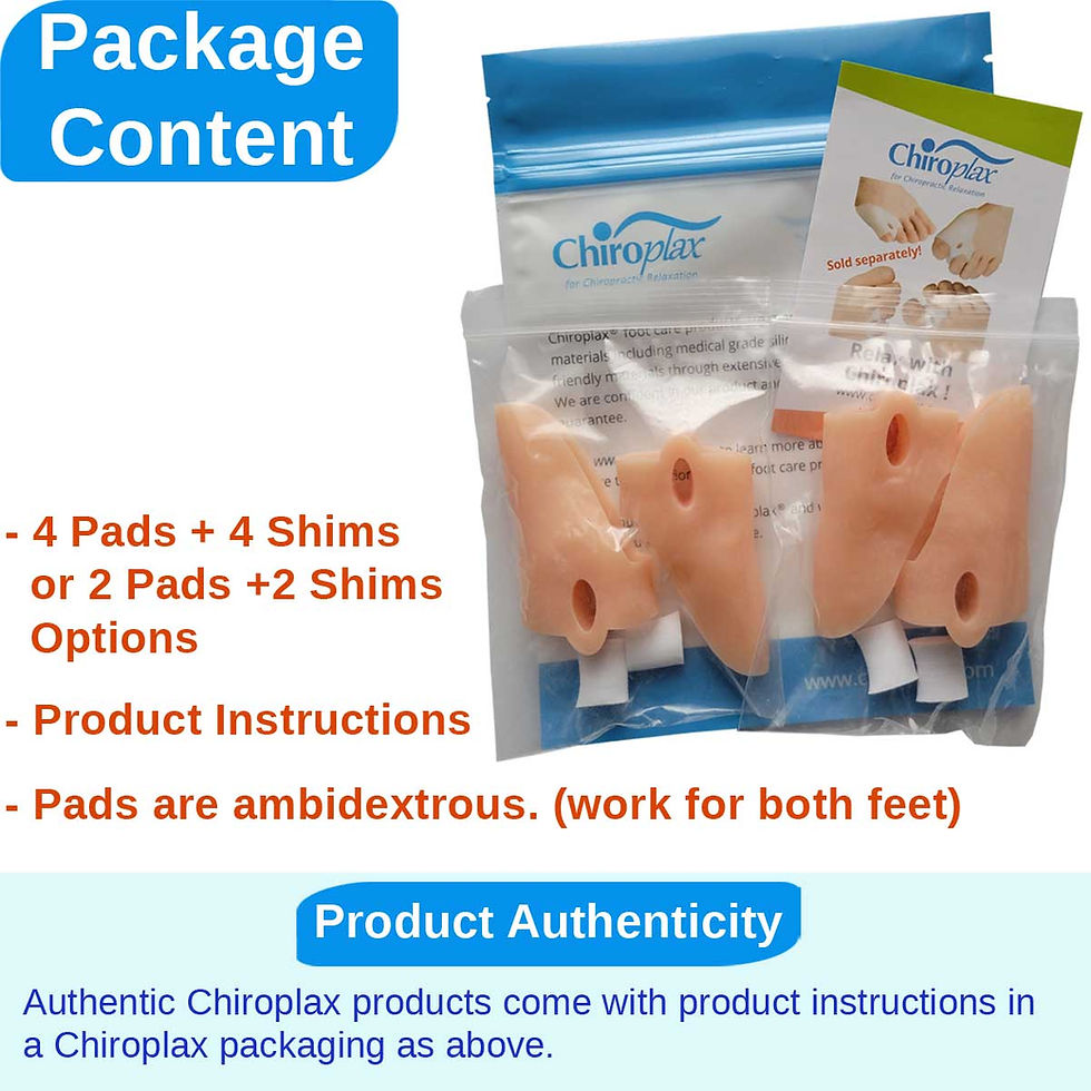 Thumbnail: Chiroplax Tailor's Bunion Corrector Pads Bunionette Pain Relief Pinky Toe Separator Cushion Splint Protector Shield Spacer Co