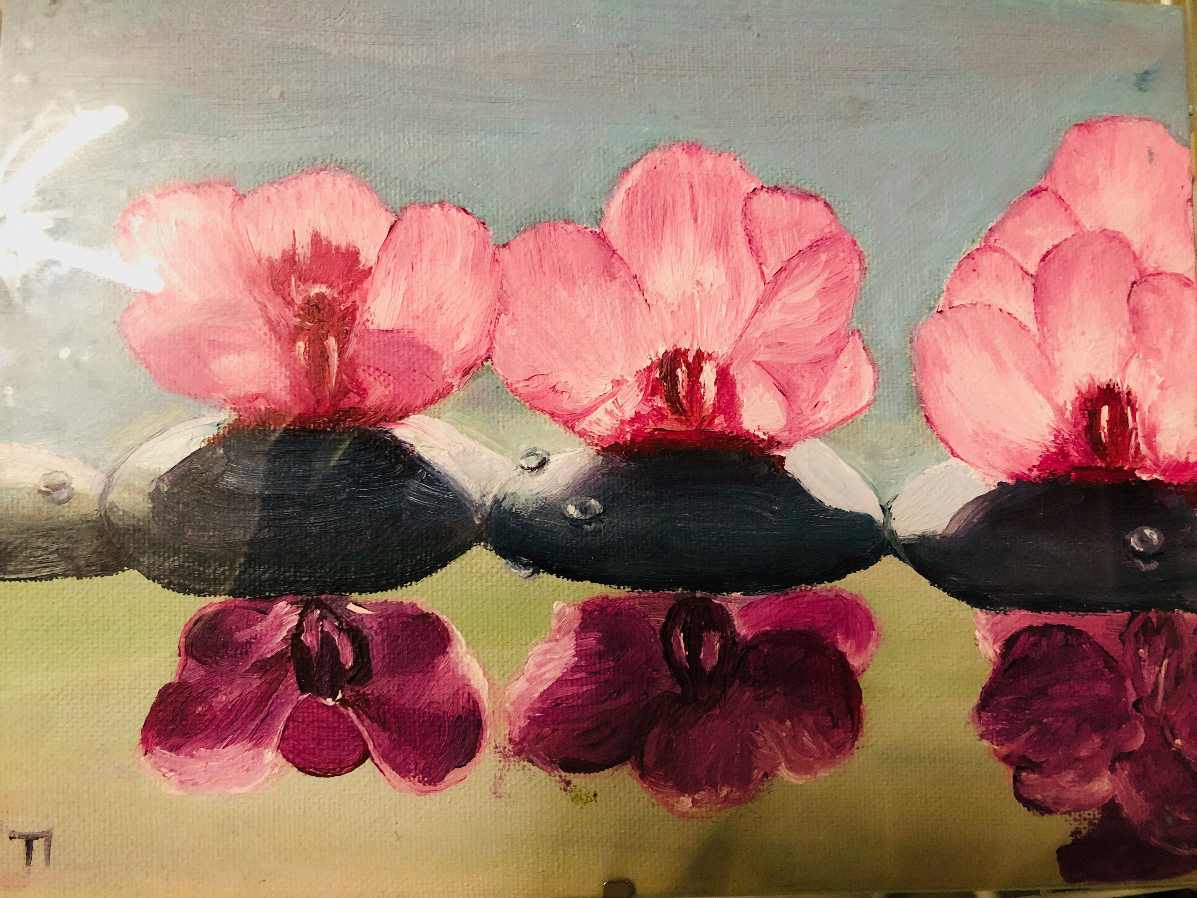 Цветы в стекле