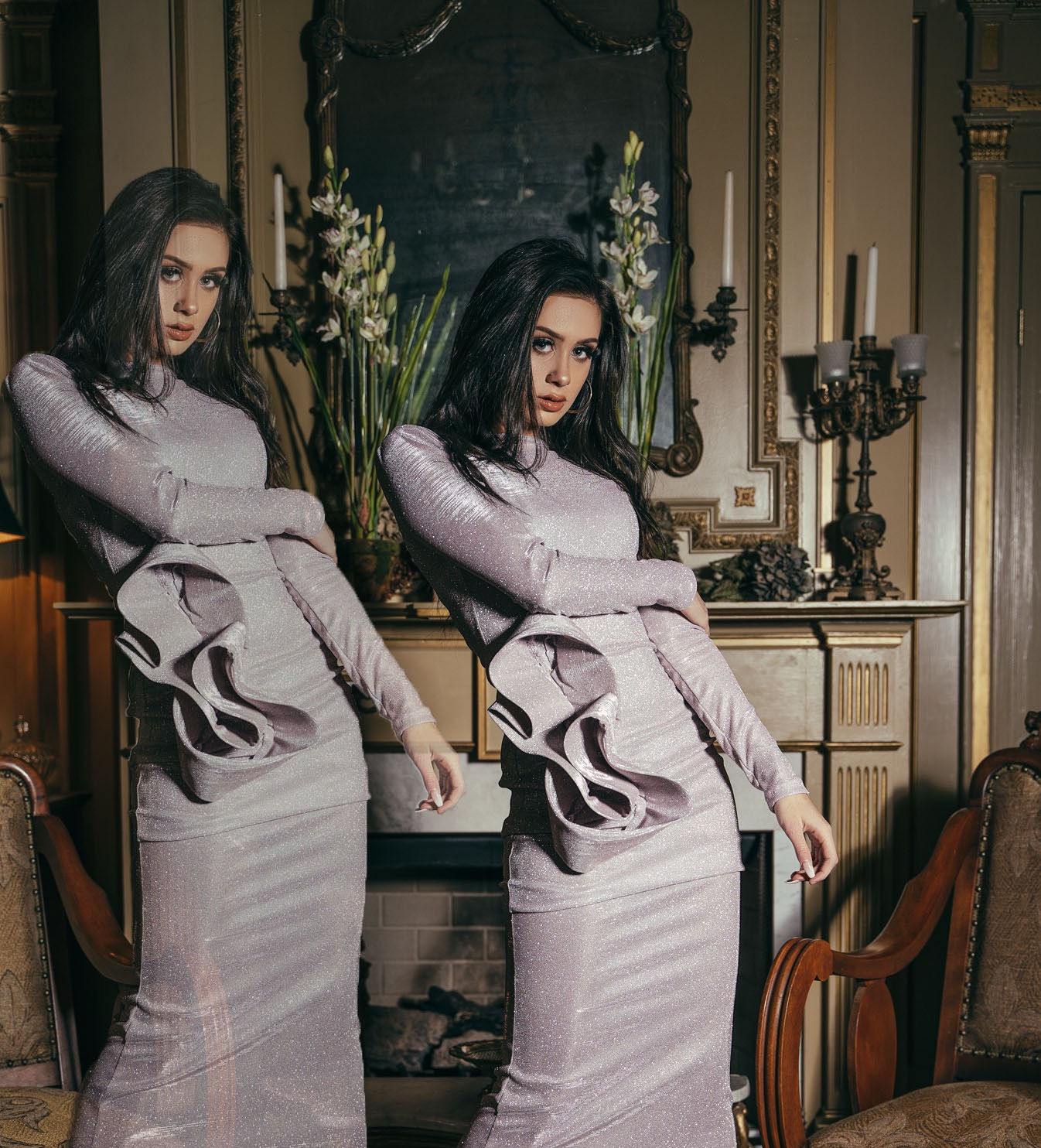 VESTIDO DE COUTURE BRILLANTE