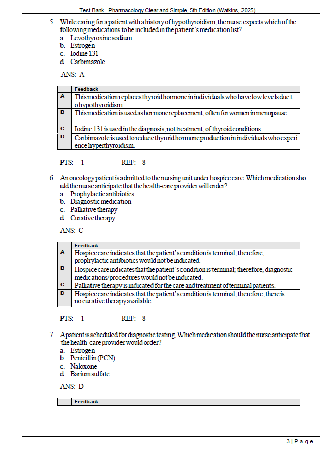 Thumbnail: Pharmacology Clear and Simple 5th Edition Test Bank