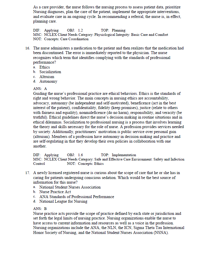 Thumbnail: Fundamentals of Nursing Active Learning for Collaborative Practice 4th Edition Test Bank