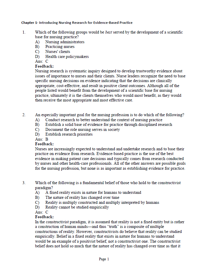 Thumbnail: Polit & Beck’s Essentials of Nursing Research 11th Edition Test Bank