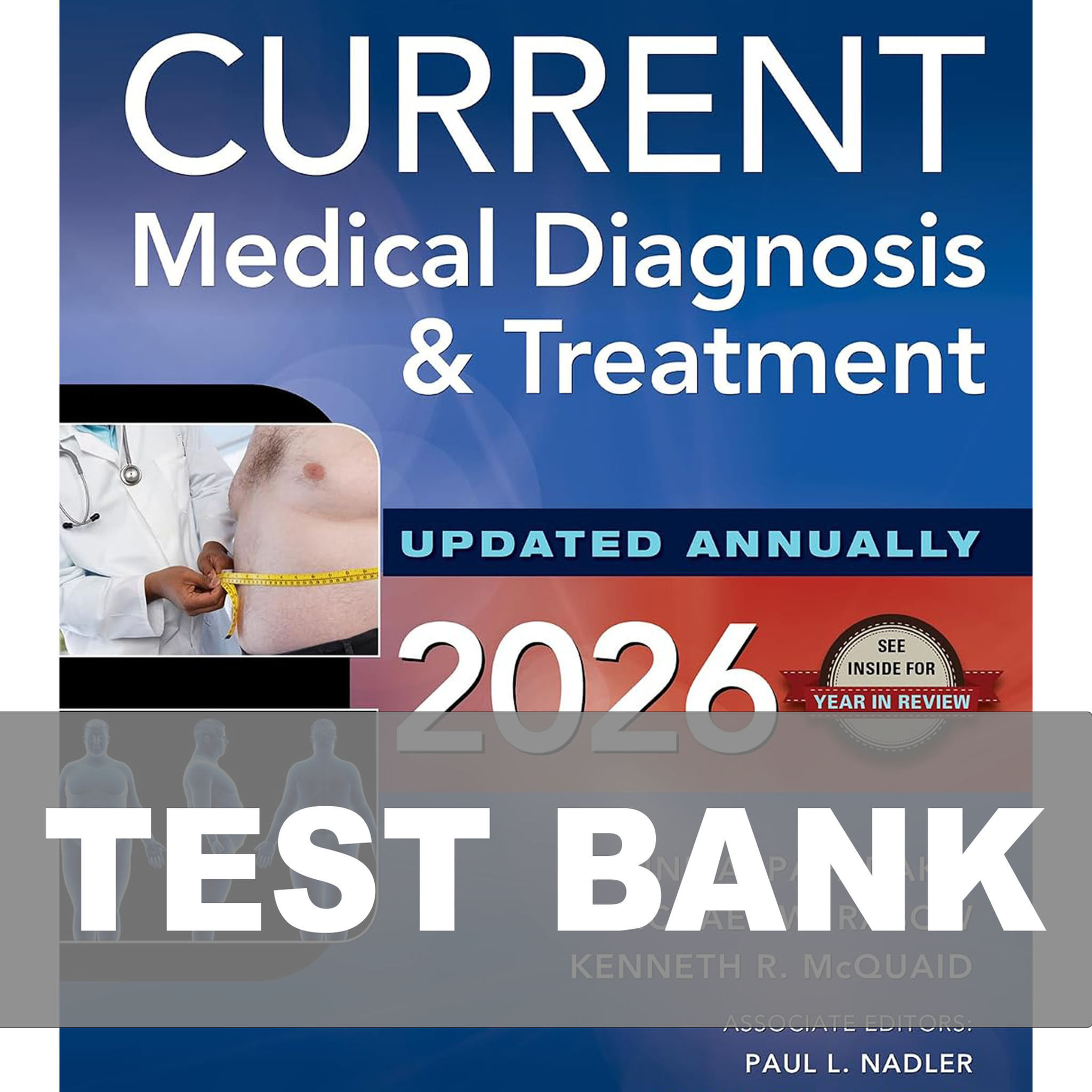 CURRENT Medical Diagnosis and Treatment 2026 65th Edition Test Bank