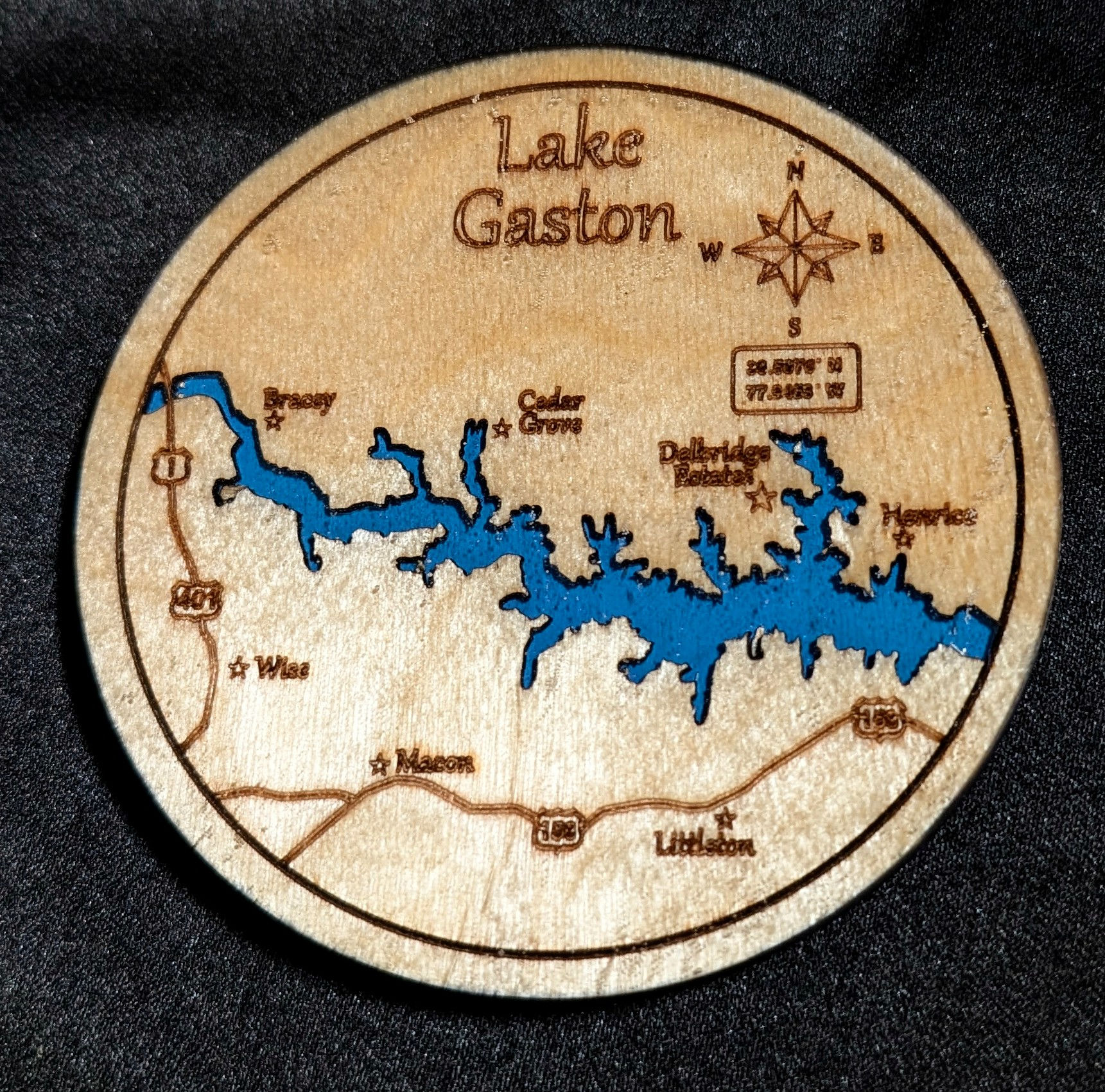 Coaster Lake Gaston - North Carolina Lake Map