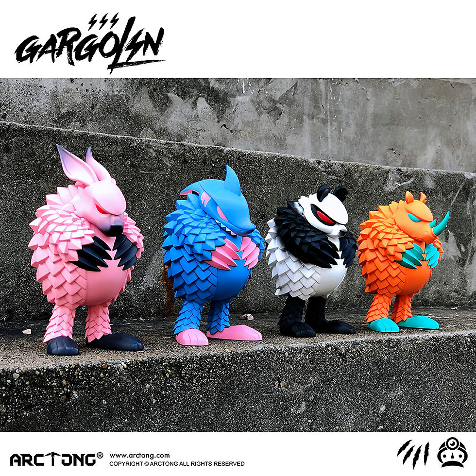 Thumbnail: GARGOLIN Angry Rhino Version LIMITED 350 PIECES 憤怒的穿山甲 甲格林 犀怒限量版