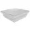 Miniatura: 5 in. W x 5 in. D Contemporary Post Top White