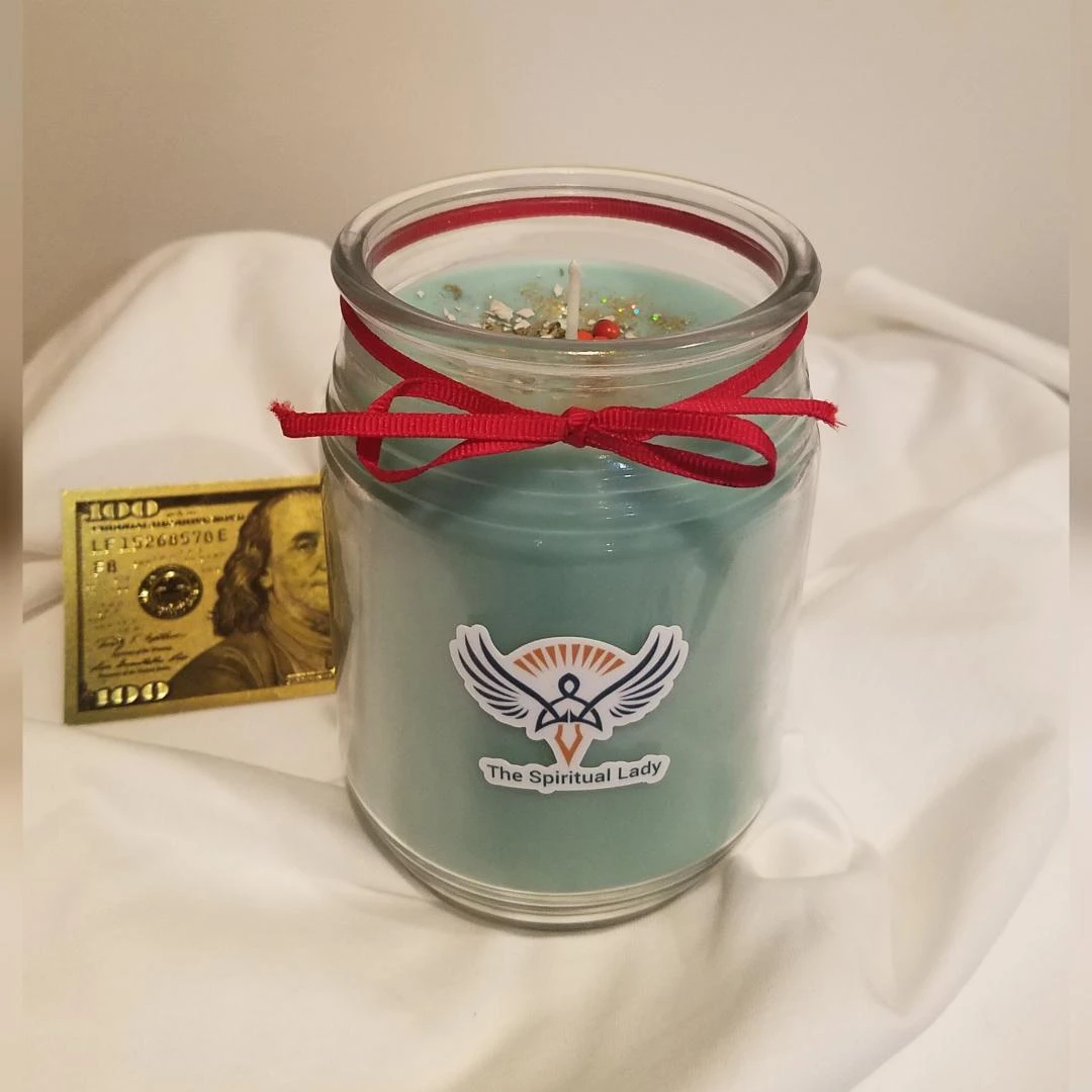 Money Candle prepared and blessed by me