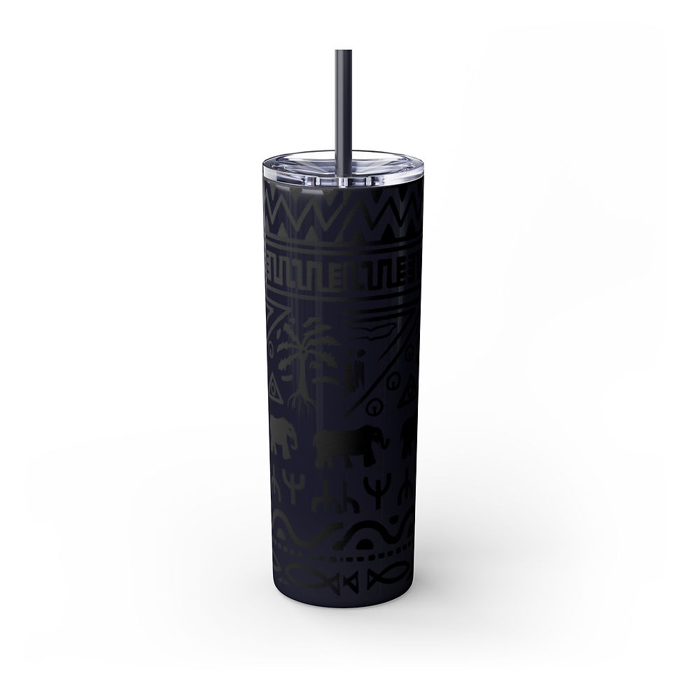 Thumbnail: Skinny Tumbler with Straw, 20oz