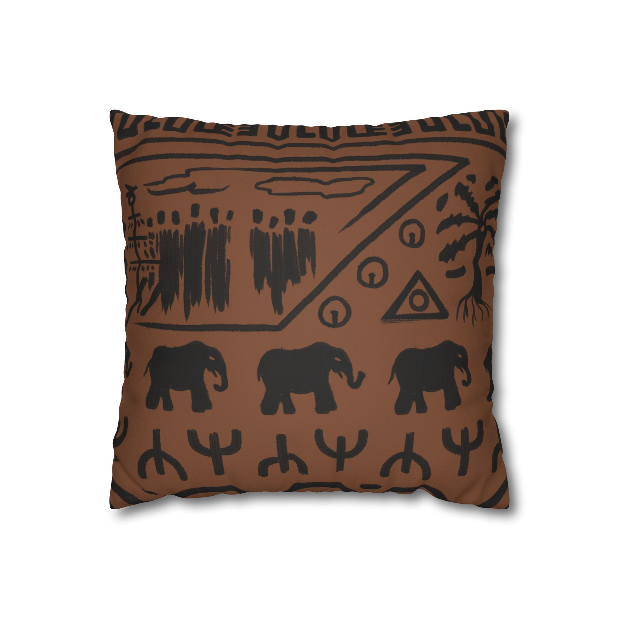 Reflections Faux Suede Square Pillowcase