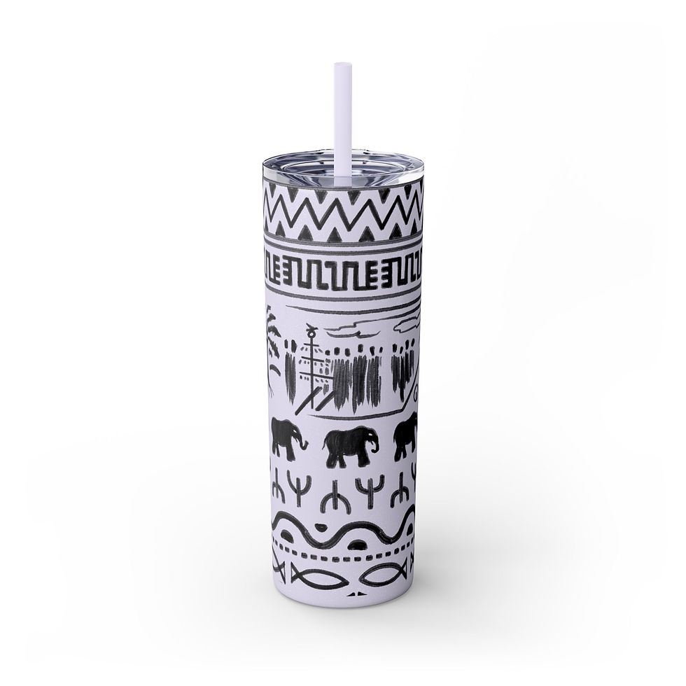 Thumbnail: Skinny Tumbler with Straw, 20oz