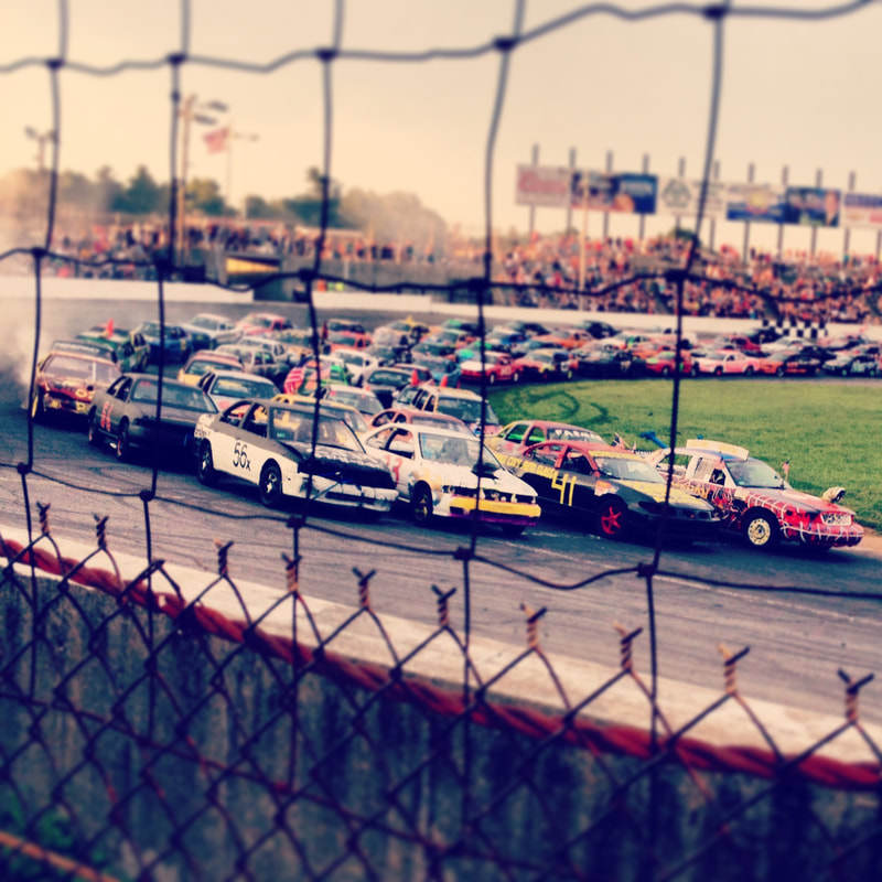 Thrill show enduro action at Seekonk Speedway