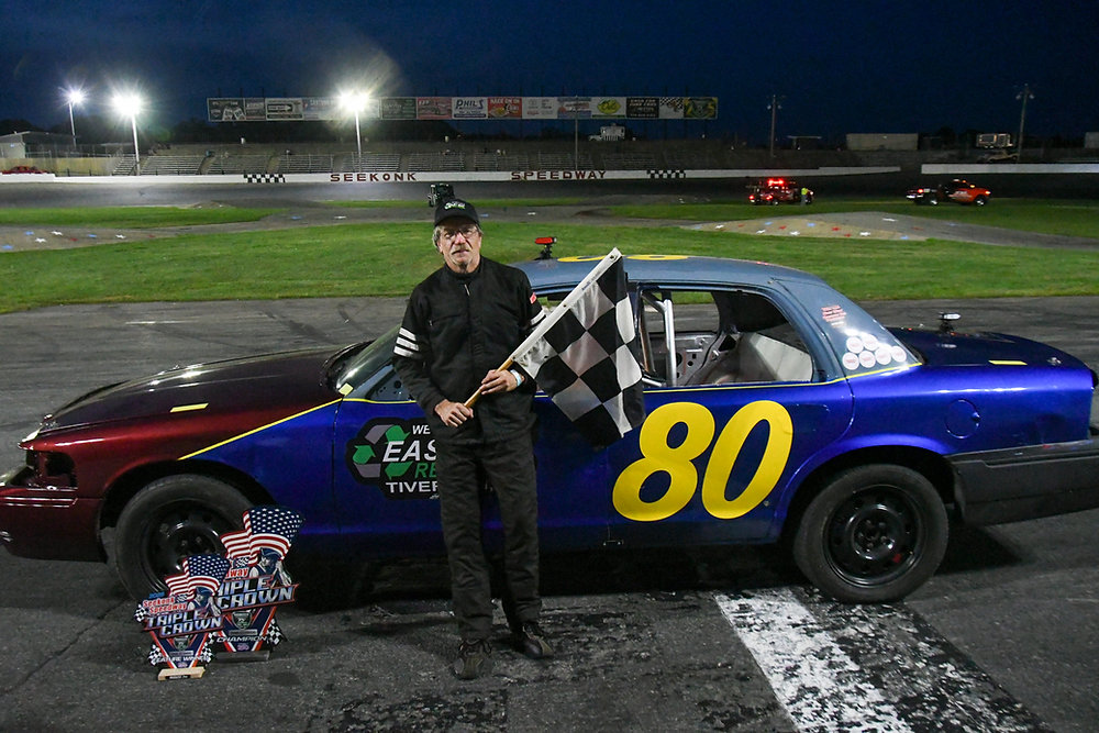 Cavallaro Wins Crown Vic Race, Triple Crown Title at Seekonk Speedway