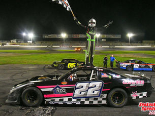 SERYDYNSKI DRIVES BACK TO FRONT TO WIN HELGER’S SPORTSMAN RACE