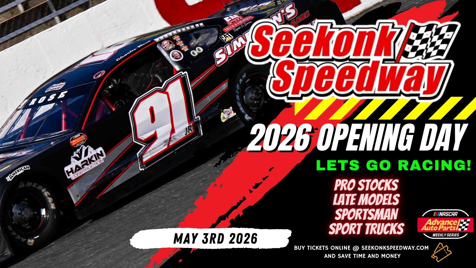 NASCAR Saturday Night event poster