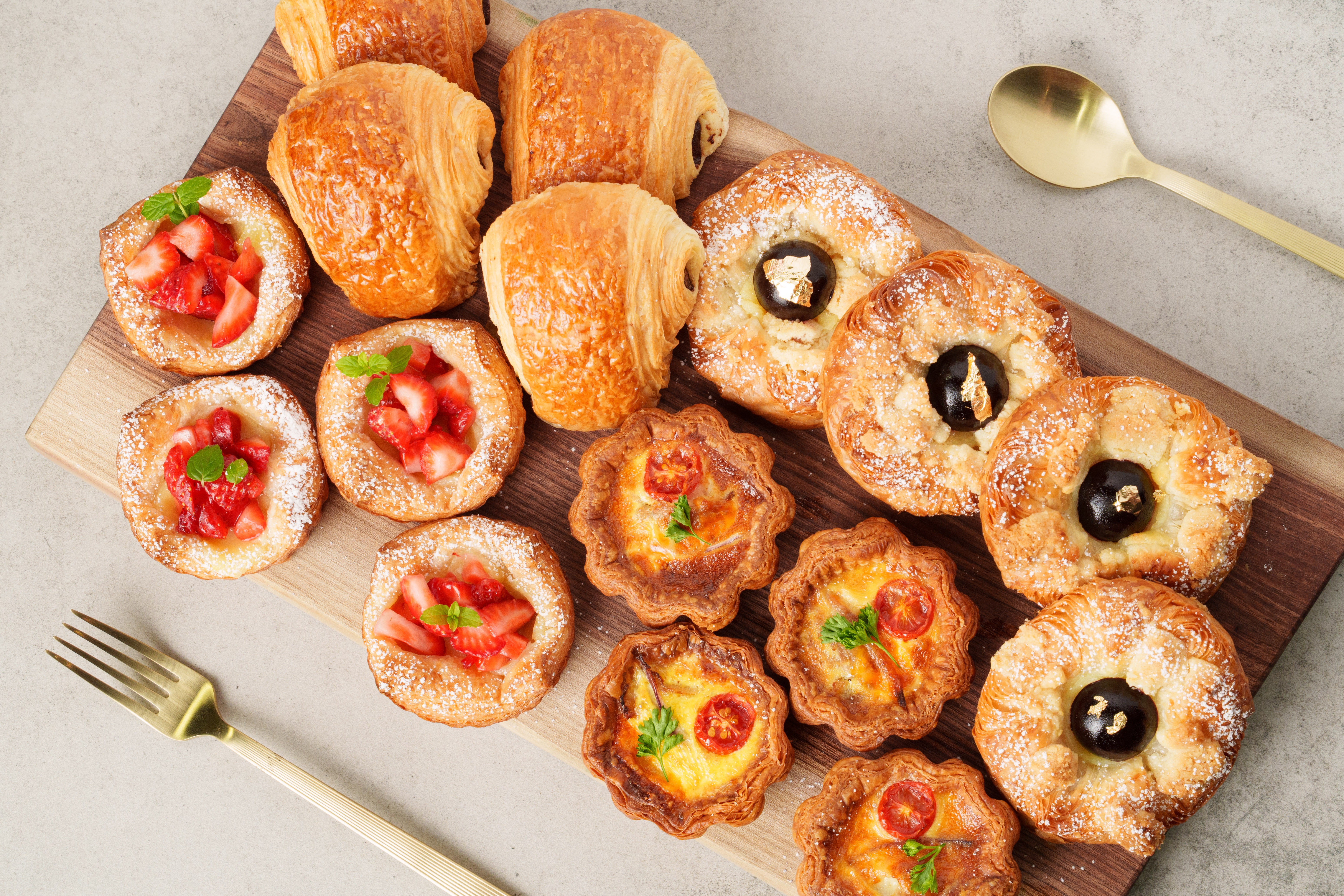 Arranged Food and Objects