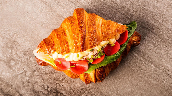 White Tuna Croissant Sandwich
