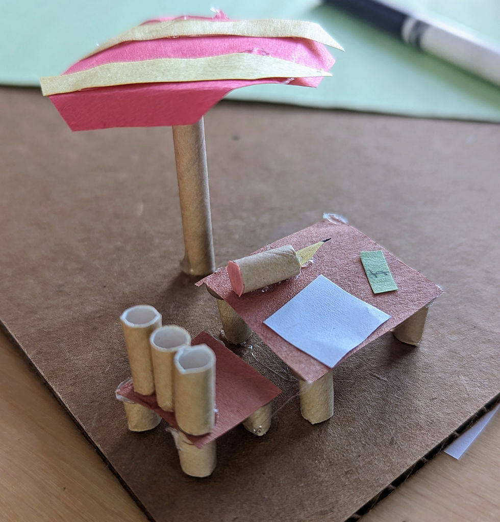 Model by 8 year old, Photo by author