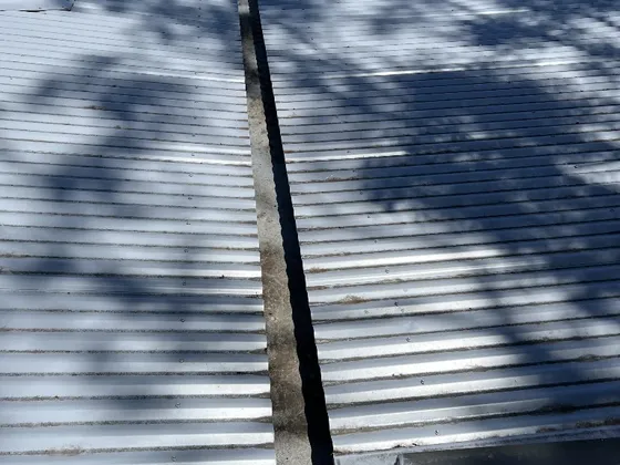Solar panels rinsed clean
