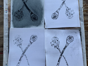 Drypoint etching at Art in the Garden