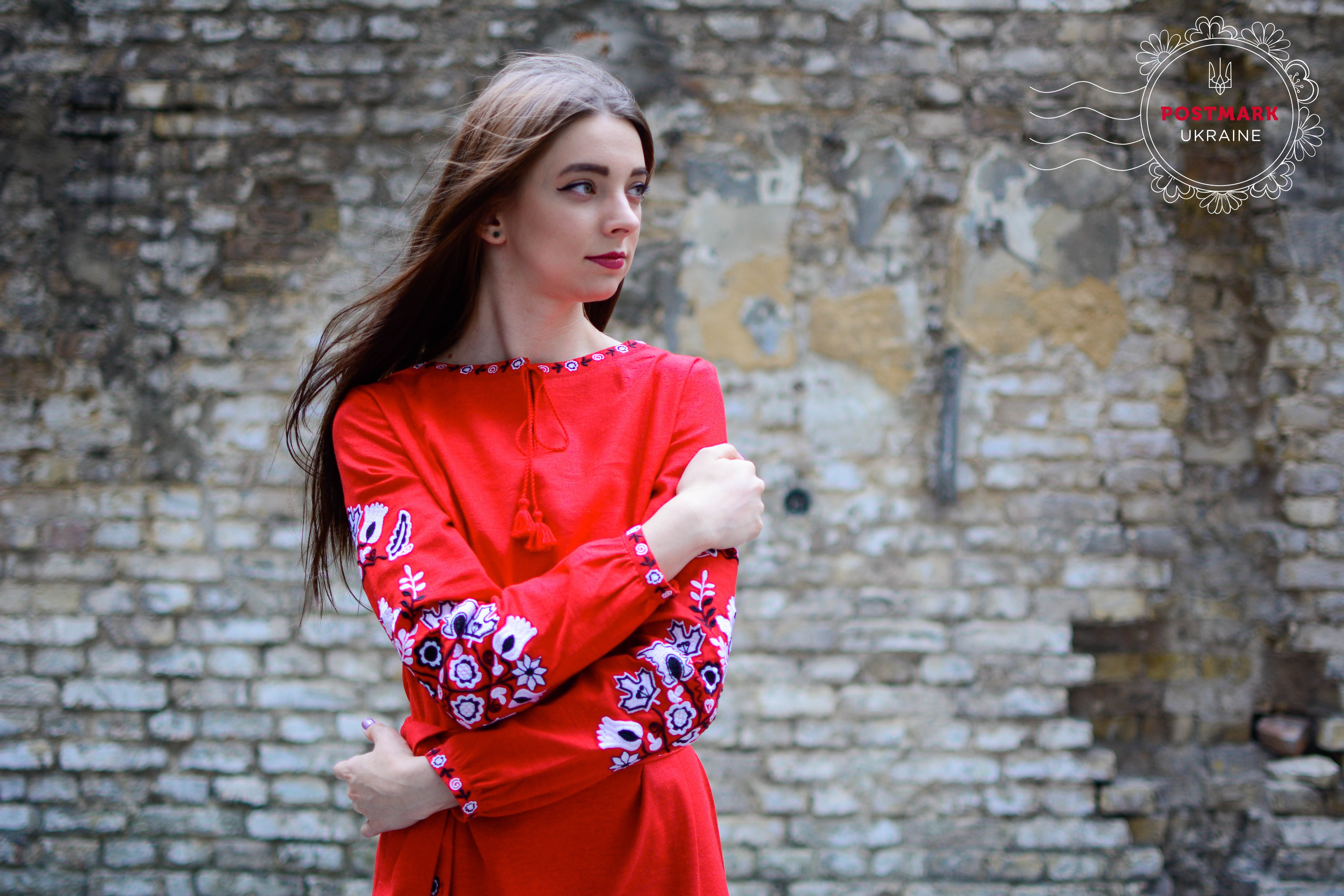 Maple Leaf Vyshyvka Dress