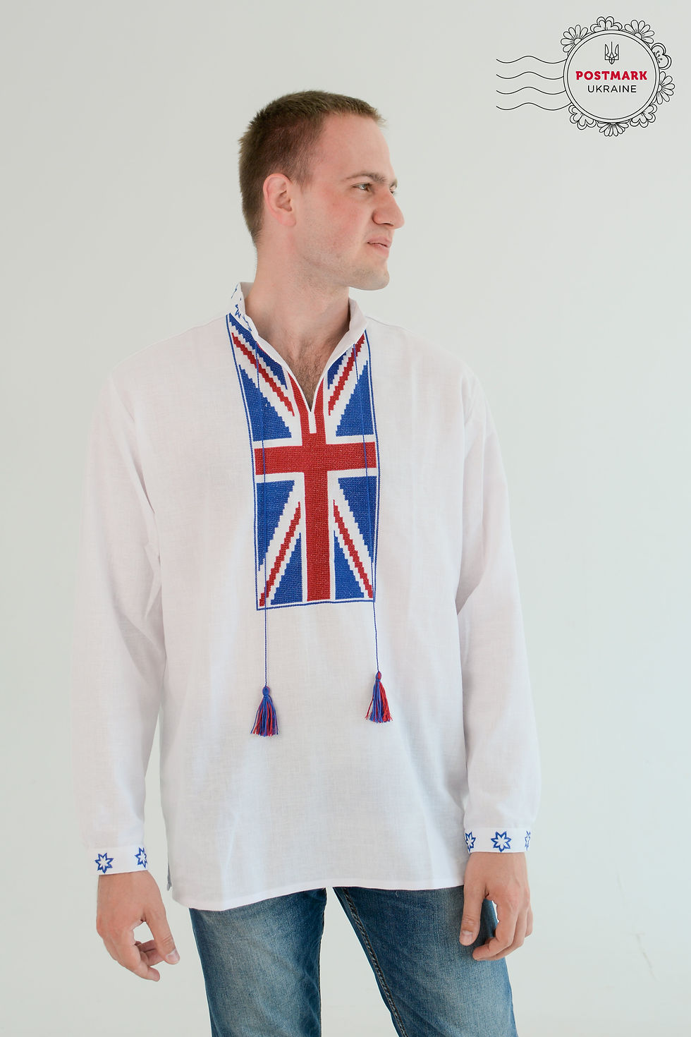 Thumbnail: The Down Under Vyshyvanka for Him (hand embroidered)