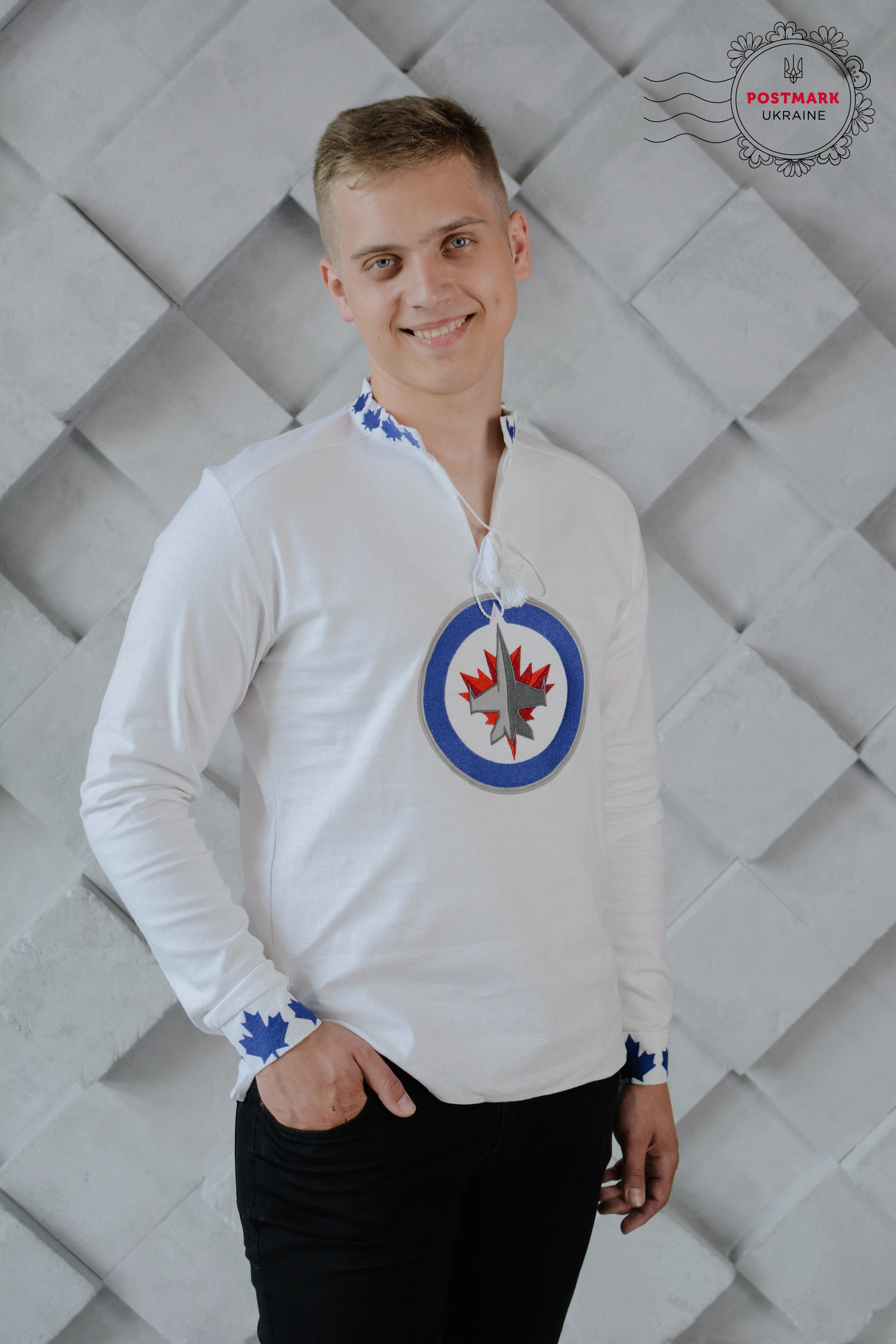 The Jets Vyshyvanka for Him (machine embroidered)