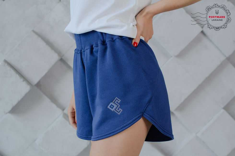 embroidered shorts
