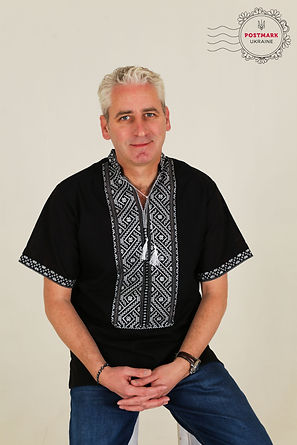 men's vyshyvanka, black vyshyvanka