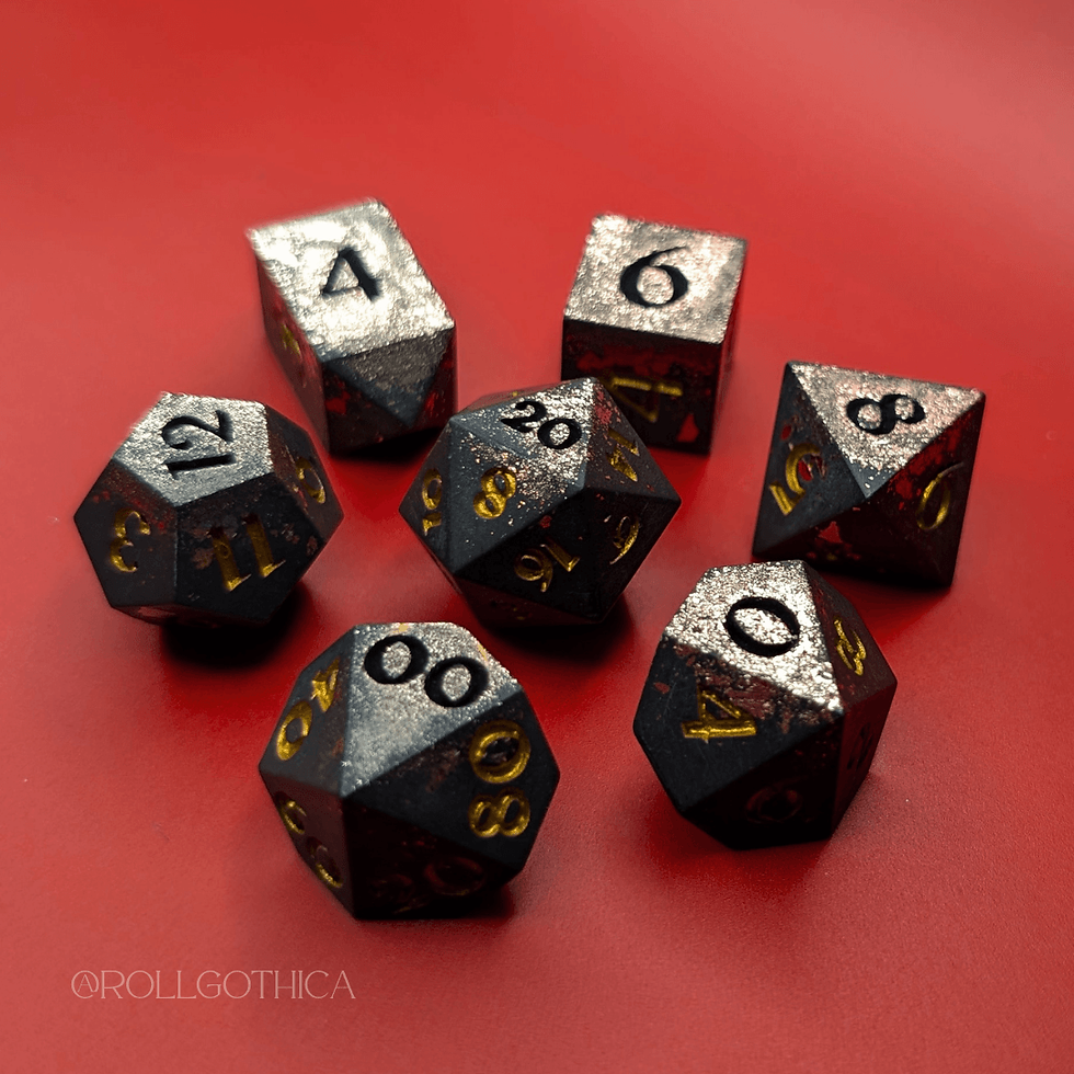 Thumbnail: Brushed Aurum - Handmade Dice Set