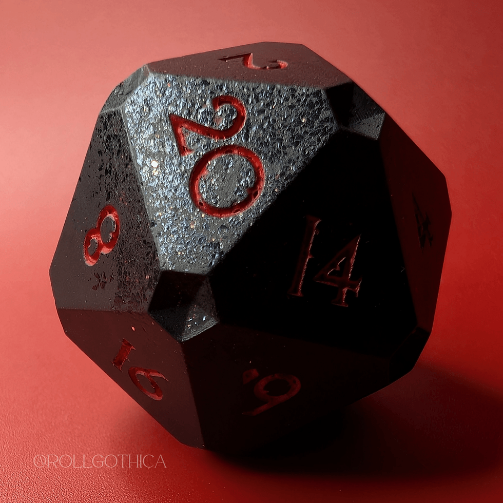 Thumbnail: Hellhound -  Faceted Midi Chonk D20